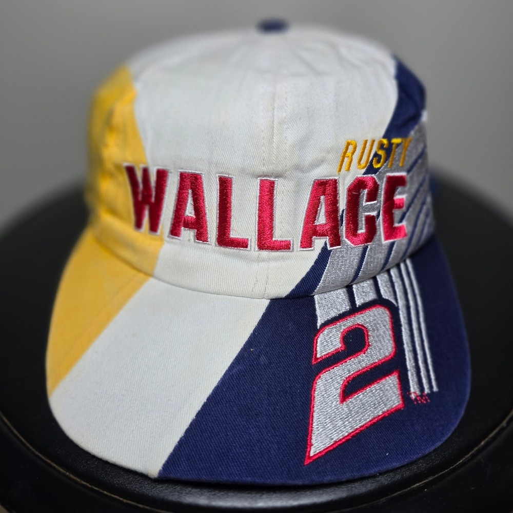 NASCAR Rusty Wallace Tri-Color Y2K Racing Low Profile Vintage Snapback Hat